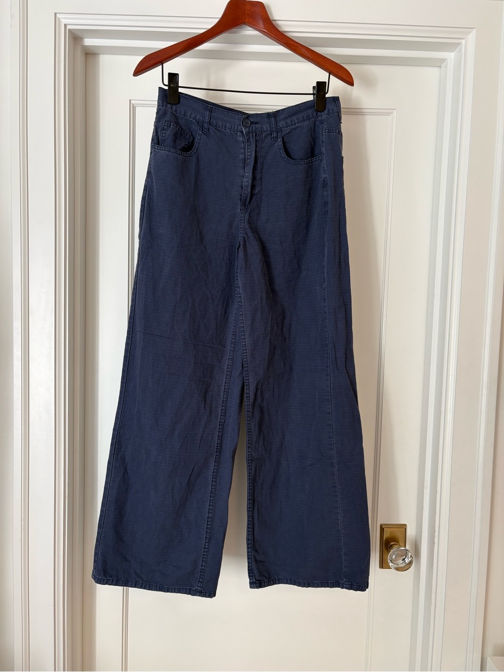 Brandy Melville Navy Wide-Leg Pants